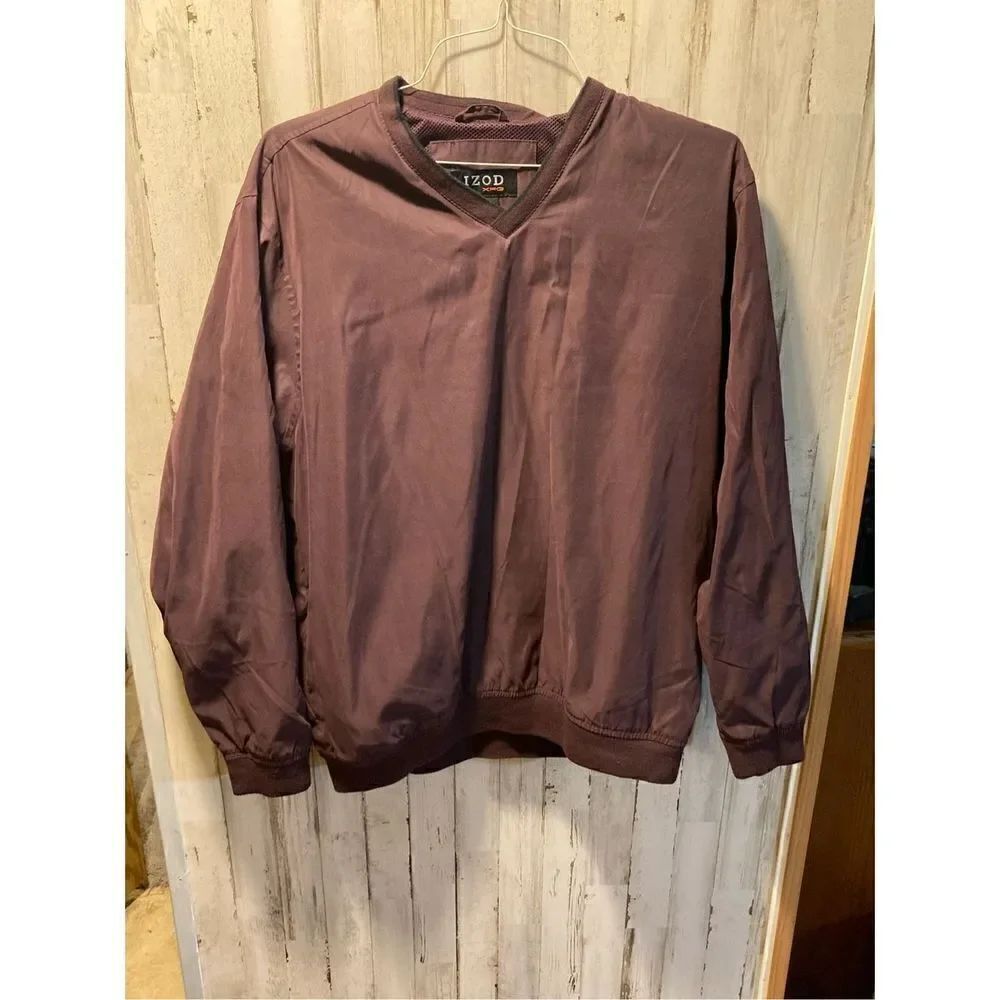 Pull over windbreaker by Izod size medium